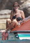 Elle Macpherson - Bikini Candids on a Yatch in Ibiza